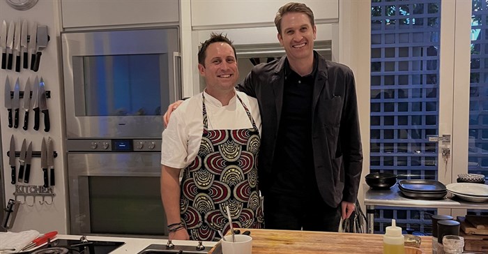 (Right) CEO Joe Bailes and (left) Chef Andrew Nicholson