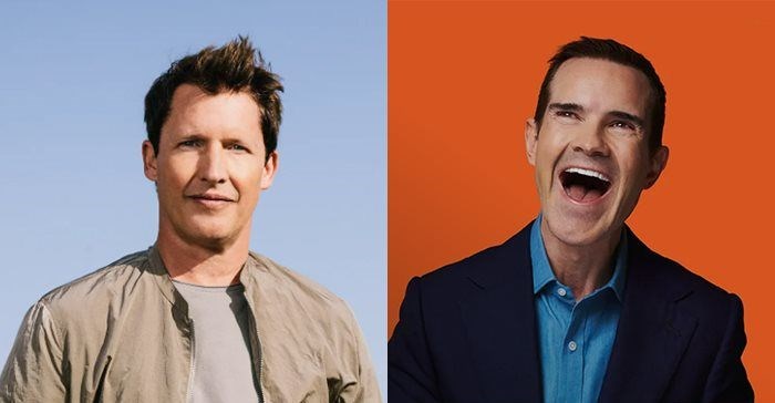 James Blunt and Jimmy Carr head to SA in 2024