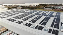 Solar PV panels atop the Shoprite Group Centurion distribution centre 2. Source: Supplied