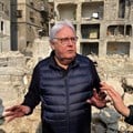 File photo: United Nations (UN) Under-Secretary-General for Humanitarian Affairs and Emergency Relief Coordinator Martin Griffiths gestures as he stands near damaged buildings, in the aftermath of a deadly earthquake, in Aleppo, Syria, 13 February 023. Reuters/Firas Makdesi