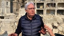 File photo: United Nations (UN) Under-Secretary-General for Humanitarian Affairs and Emergency Relief Coordinator Martin Griffiths gestures as he stands near damaged buildings, in the aftermath of a deadly earthquake, in Aleppo, Syria, 13 February 023. Reuters/Firas Makdesi