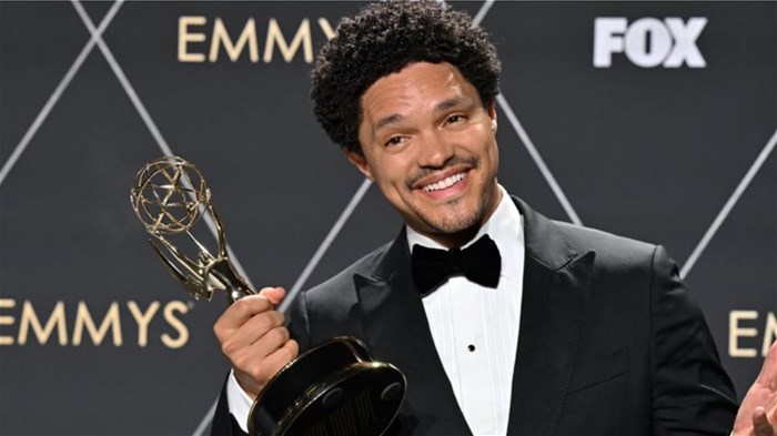 Trevor Noah of The Daily Show With Trevor Noah bags an Emmy for Outstanding Talk Series. Source: