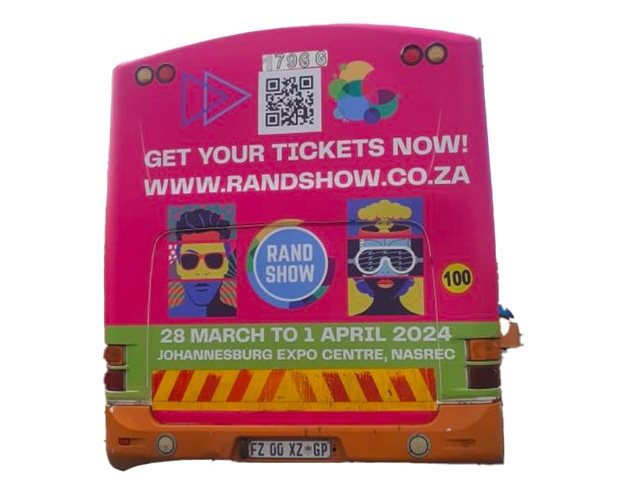 Spot the Rand Show bus or taxi and win