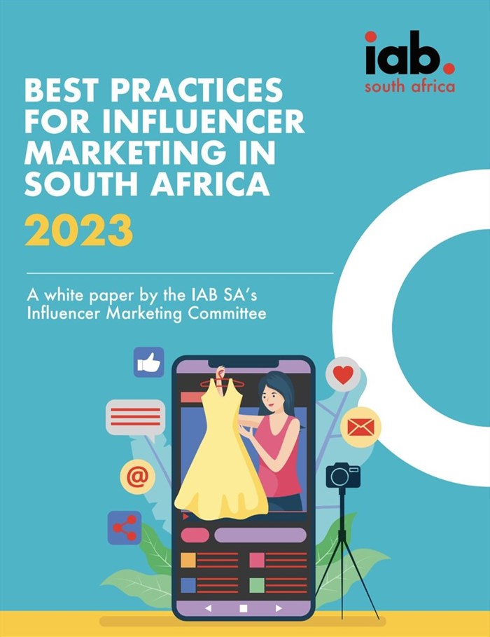 Image supplied. of Best Practices for Influencer Marketing in South Africa is a new white paper by the IAB SA