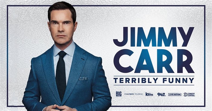 Big Concerts presents big comedy powered by Savanna: Jimmy Carr takes the stage in SA