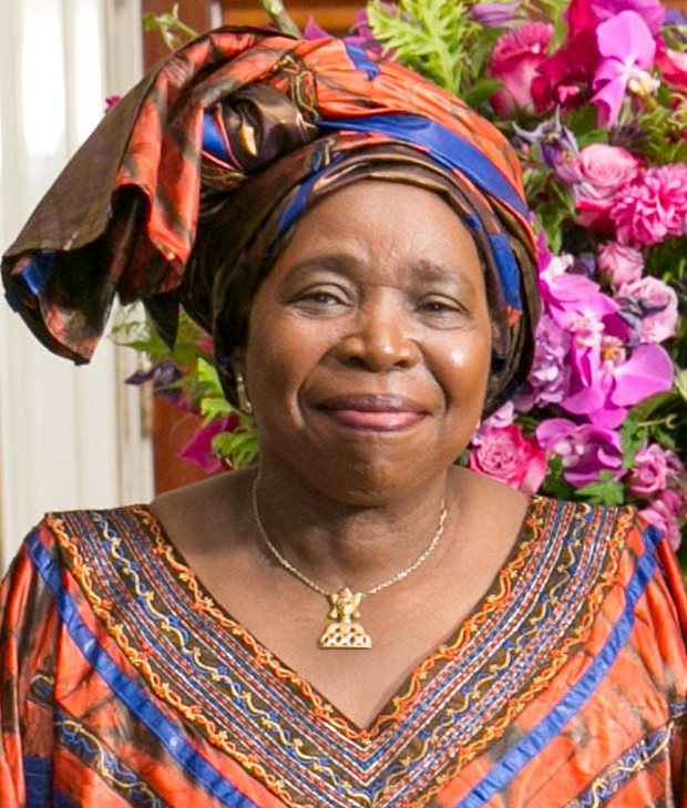 Source: Wikipedia. Nkosazana Dlamini-Zuma, the Minister of the Department of Women, Youth and Persons with Disabilities.