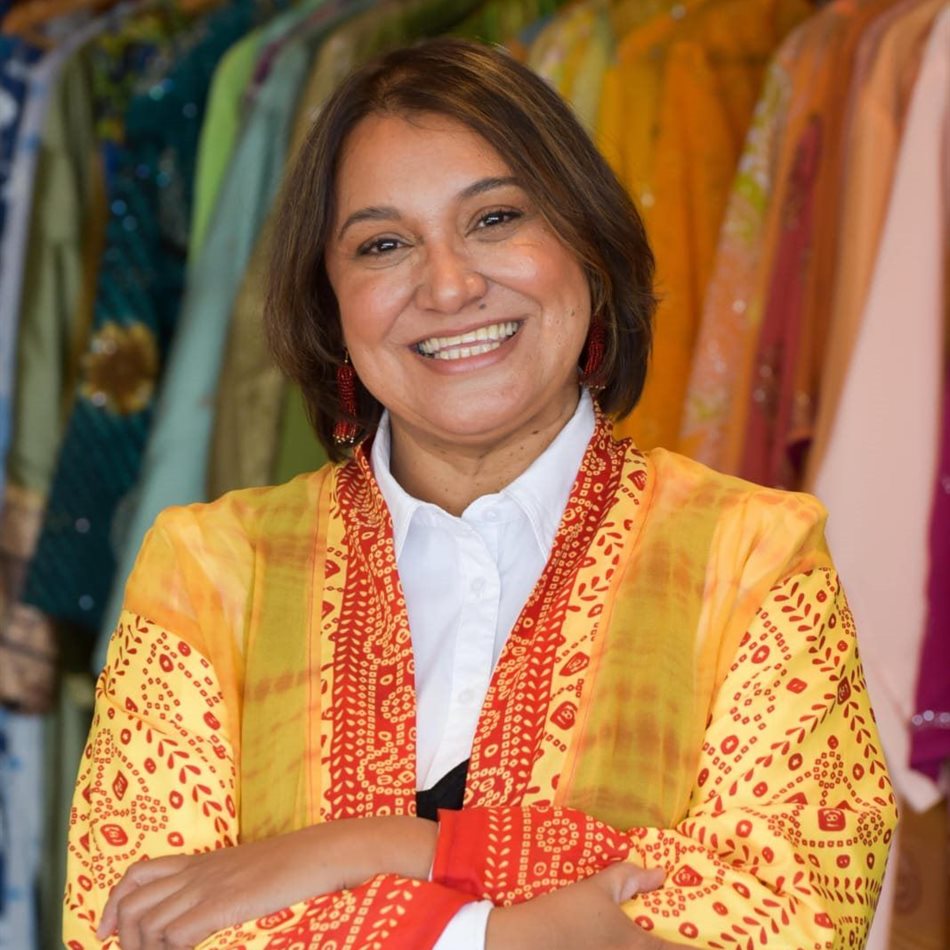 Founder of Sari for Change, Rayana Edwards. Image supplied
