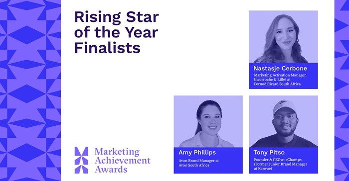 The top three finalists for the 2024 MAA Rising Star of the Year Award. Source: Supplied.