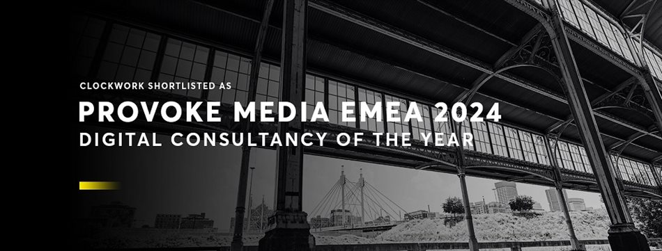 Clockwork shortlisted as PRovoke Media EMEA 2024 Digital Consultancy of the Year