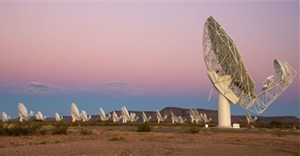 The MeerKAT radio telescope instrument located just outside Carnarvon forms part of the Square Kilometre Array project.