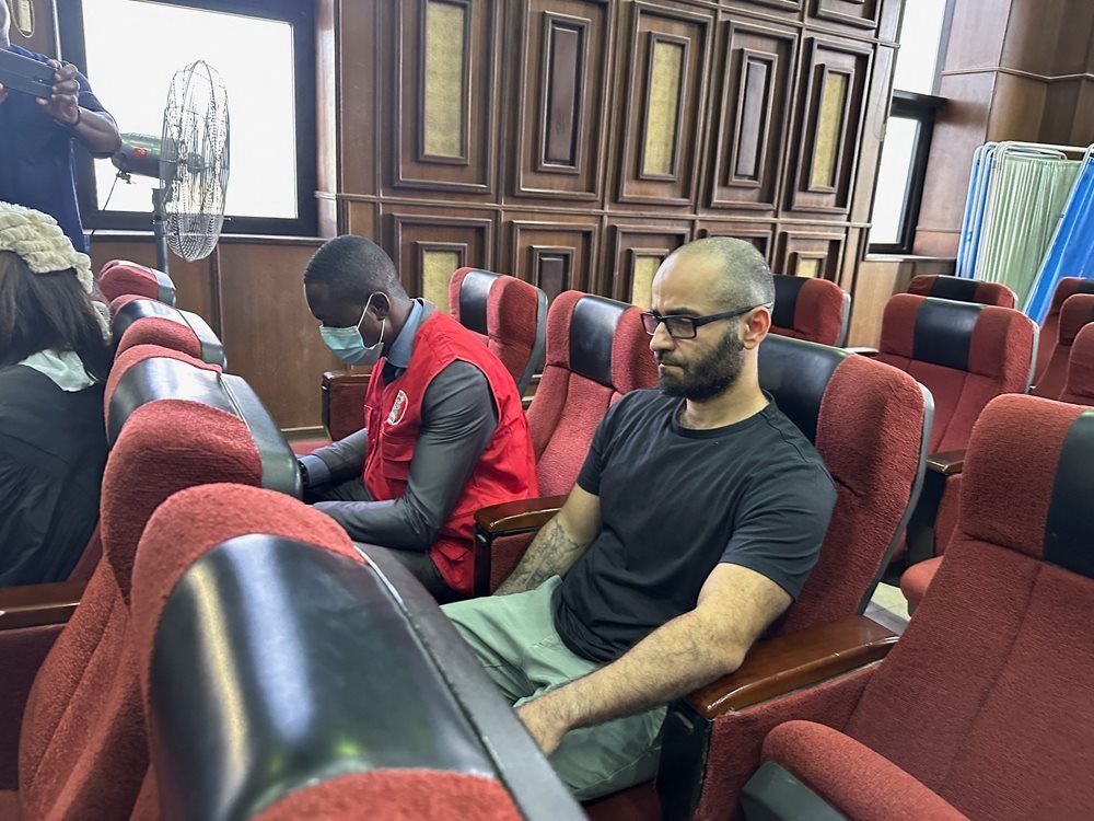 Tigran Gambaryan, an executive of Binance, the world's largest cryptocurrency exchange, sits as he waits to face prosecution for tax evasion and money laundering at the federal high court in Abuja, Nigeria, 4 April 2024. Reuters/ Abraham Achirga