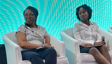 Cohsasa’s vice chairperson and co-founder and managing director of Health IQ Consulting, Dr Brenda Kubheka (left) and Dr Nkuli Boikhutso, the CEO of the Nelson Mandela Children’s Hospital on the panel discussing “Where is Patient Safety on the Governance Agenda”?