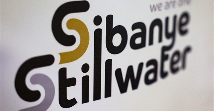 A logo of Sibanye Stillwater is seen at a mine in Marikana, outside Rustenburg. Source: Reuters/Siphiwe Sibeko