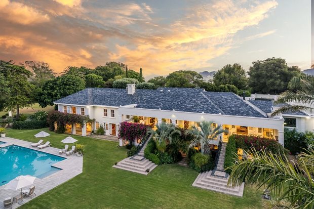 Source: Supplied. Constantia home sold for R54m: This luxurious six-bedroom Constantia Upper residence, nestled amidst mountains, valleys, and vineyards, provides resort-style living in a tranquil countryside setting.