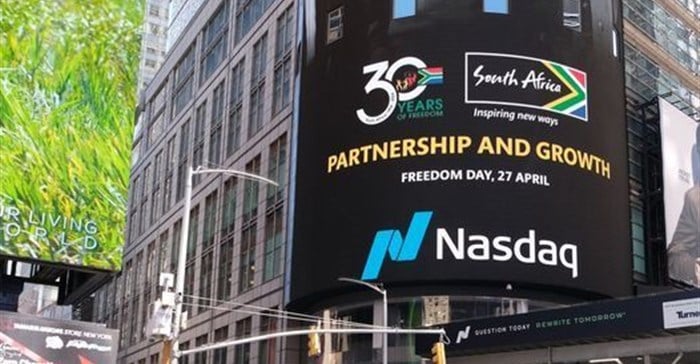 #30YearsOfFreedom features on Nasdaq billboard