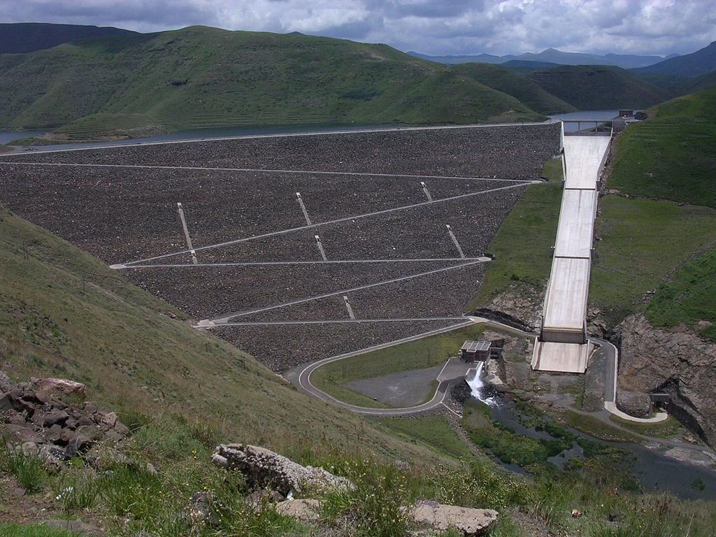 Image: Mohale Dam, part of the Lesotho Highlands Water Project - David Love, Public domain, via Wikimedia Commons