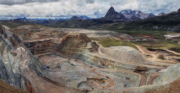 The Alpamarca open pit mine in Peru is Volcan Compañia Minera's biggest operation.