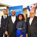 (L to r:) eQvest CEO, Nathaniel Bricknell, MACC Chairperson Angelo Tandy, Mathe Okaba, MACC Charter deputy-chairperson, and Rudy Kruger, CEO of the accelerator project at the launch of the MACC Fund