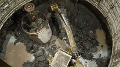 Source: © International Mining  Murray Macnab, group executive technical director UMS says mining is here to stay and underground mining is the future. Picture: Shaft sinking