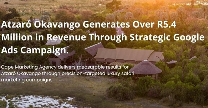Atzaró Okavango generates over R5.4m in revenue through strategic Google Ads campaign