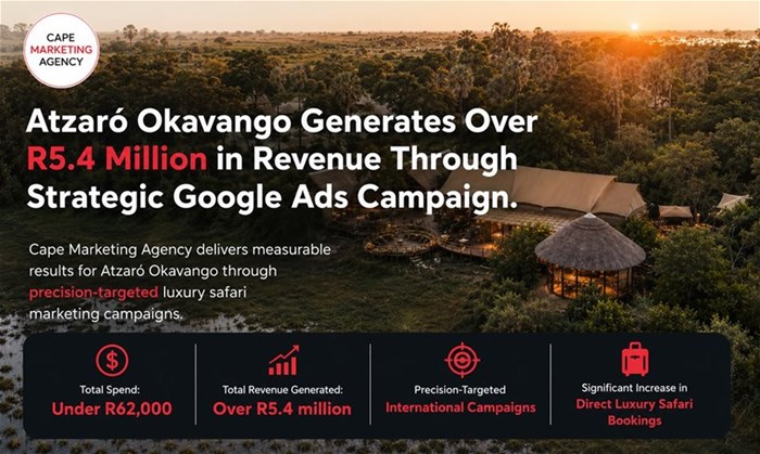 Atzaró Okavango generates over R5.4m in revenue through strategic Google Ads campaign