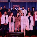 The ScreenCraft Pathways Trainees pictured with Pelin Mavili, Netflix director of Global Affairs for Middle East, Turkey and Africa; Ben Amadasun, Netflix VP of Content for Middle East & Africa; Keitumetse Lebaka, CEO of the Gauteng Film Commission, Zamabuya Msibi acting manager: Enterprise Development at the KZN Tourism & Film Authority and Lebogang Maile, the Gauteng MEC for Education, Sports, Arts, Culture and Recreation.