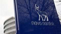 FILE PHOTO: The logo of pharmaceutical company Novo Nordisk is displayed in front of its offices in Bagsvaerd, Copenhagen, Denmark. Image credit: Reuters/Tom Little/File Photo