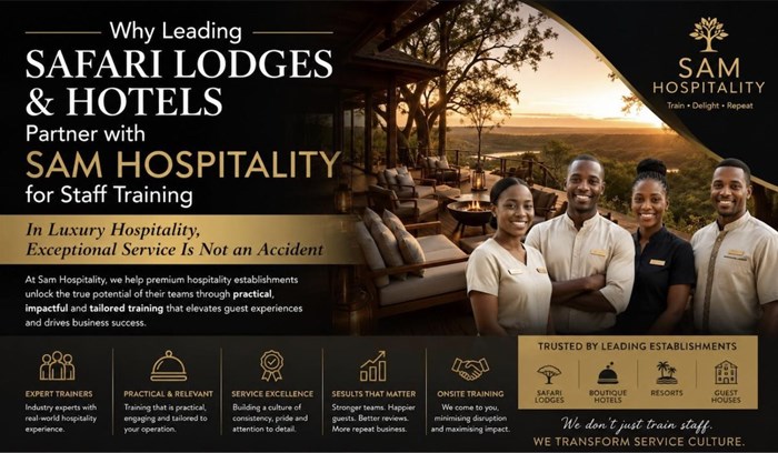 Why leading safari lodges and hotels partner with Sam Hospitality for staff training