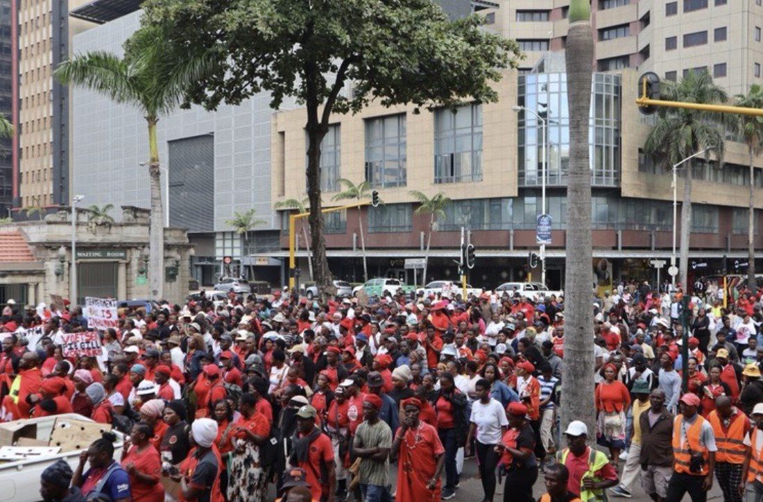 Hundreds protest new land occupation law in Durban and Joburg