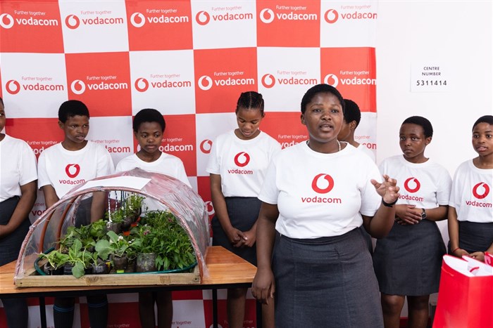 The 2026 Vodacom Eco-Warriors, St John Paul II Secondary School in Elandskop, KZN. Image supplied.