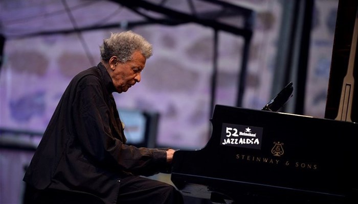 South African musician Abdullah Ibrahim performs at the Jazzaldia Festival in San Sebastian, Spain, July 25, 2017. Source: Reuters/Vincent West