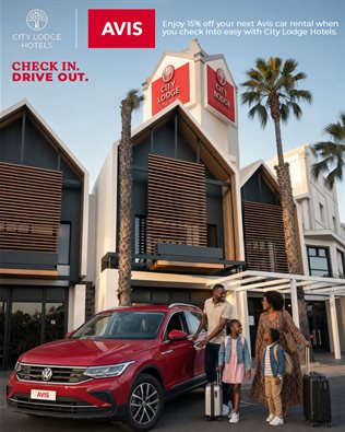 Check in. Drive out. City Lodge Hotels partners with Avis and Budget to transform travel