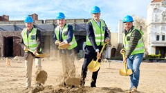 Source: Supplied. Paul Gerard, managing director at Flanagan & Gerard; James Vos, mayoral member for economic growth, City of Cape Town; Ulrik Bengtsson, group chief executive officer of Sun International and Pierre Lehaye, partner at MDS Architecture.