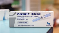 A box of Ozempic made by Novo Nordisk is seen at a pharmacy in London, Britain. Image credit: Reuters/Hollie Adams/File Photo
