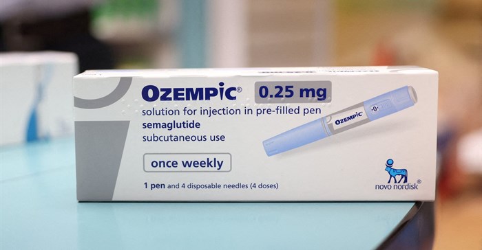 A box of Ozempic made by Novo Nordisk is seen at a pharmacy in London, Britain. Image credit: Reuters/Hollie Adams/File Photo