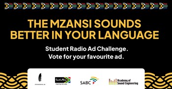 Vote now: Student radio ads celebrating SA's languages hit SABC airwaves (Image supplied)