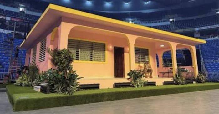 Supplied image: Bad Bunny’s “La Casita” stage set