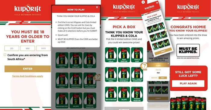 Klipdrift brings limited-edition Klippies & Cola range to life through interactive consumer campaign