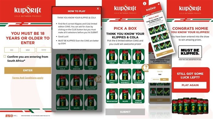 Klipdrift brings limited-edition Klippies & Cola range to life through interactive consumer campaign