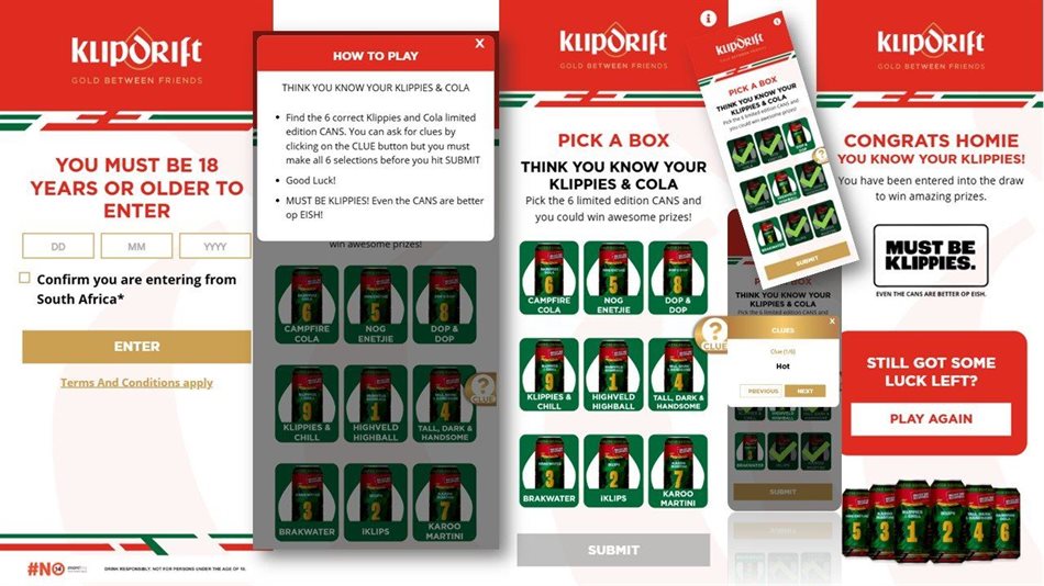 Klipdrift brings limited-edition Klippies & Cola range to life through interactive consumer campaign