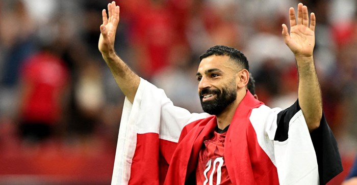 Egypt's Mohamed Salah celebrates after the World Cup Group G match between New Zealand and Egypt. Image credit: Reuters/Anne-Marie Sorvin