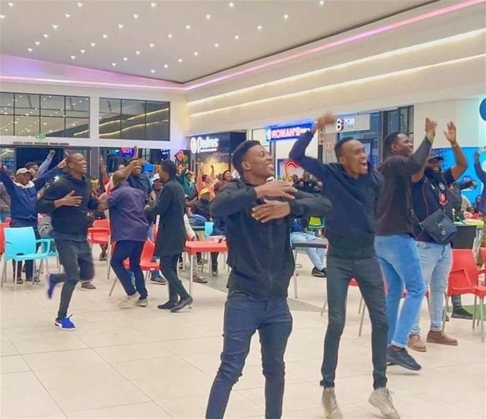 At Acornhoek Mall in Mpumalanga's Bushbuckridge, the FIFA World Cup turns a routine shopping trip into a shared celebration, with the community cheering on the football close to home.