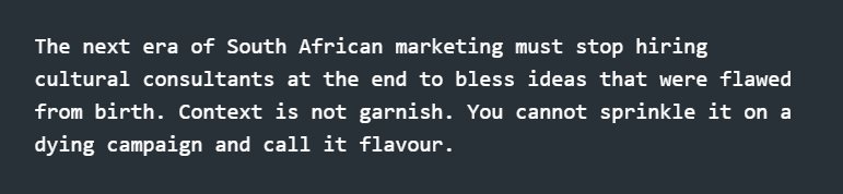 Your dashboard is lying to you: Why brands keep missing the 1 trillion rands township economy