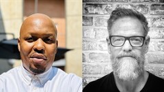 Nhlanhla Ngcobo (left) and Theo Ferreira (right) have been promoted to group executive creative directors at VML (Images supplied, Image composite by Lesley Svenson @ Bizcommunity)