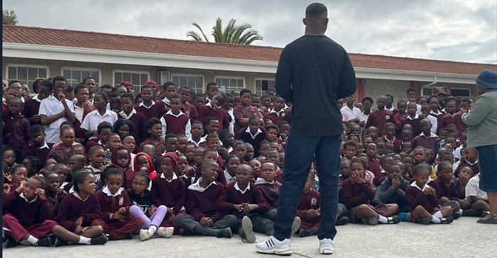 Springbok captain Siya Kolisi founded the Kolisi Foundation to help remove barriers that prevent young people from reaching their full potential. Image supplied.