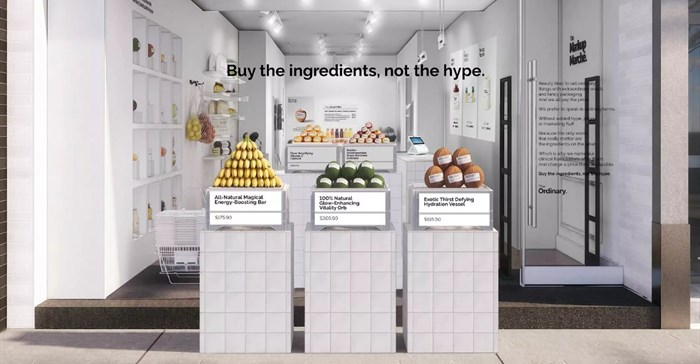 The skincare line The Ordinary leads all beauty brands with a 7% AI citation share, followed by CeraVe (6%), Sephora (5.5%), La Roche-Posay (5%), and Charlotte Tilbury (4.5%). Image credit: