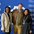 Pictured: Tsholofelo Dihutso (newly elected vice president, Bradly Howland outgoing president, and Dr Caroline Azionya, new Prisa president (Image supplied)