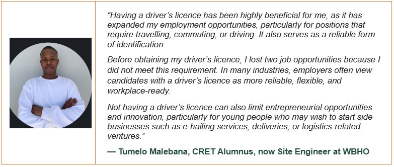 No licence, no job