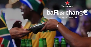 Heineken helped South African fans beat World Cup beer prices with the return of Bar De Change