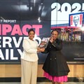 Akhoma Qengqe, general manager of KFC Africa, with the Minister in the Presidency for Women, Youth and Persons with Disabilities and Minister of Social Development, Sindisiwe Chikunga. Image supplied.